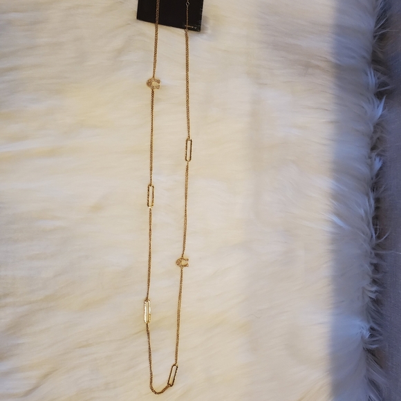 NWT COACH PAVE SIGNATURE LONG NECKLACE - Picture 12 of 12
